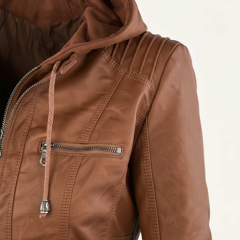 Clara Elegant Jacket with Removable Hood