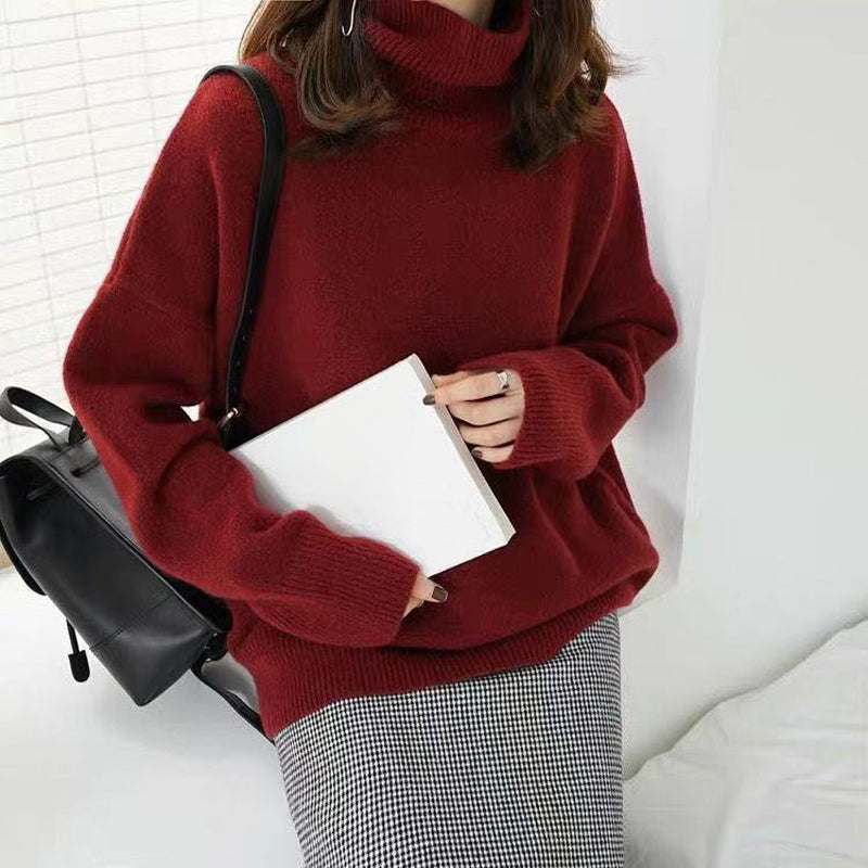 Zoé Soft Roll Neck Sweater in Wool