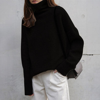 Zoé Soft Roll Neck Sweater in Wool