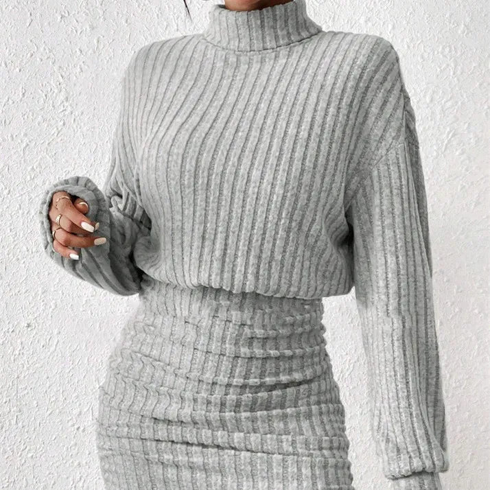 Robe Pull Tricotée – Élégance et Confort Hivernal