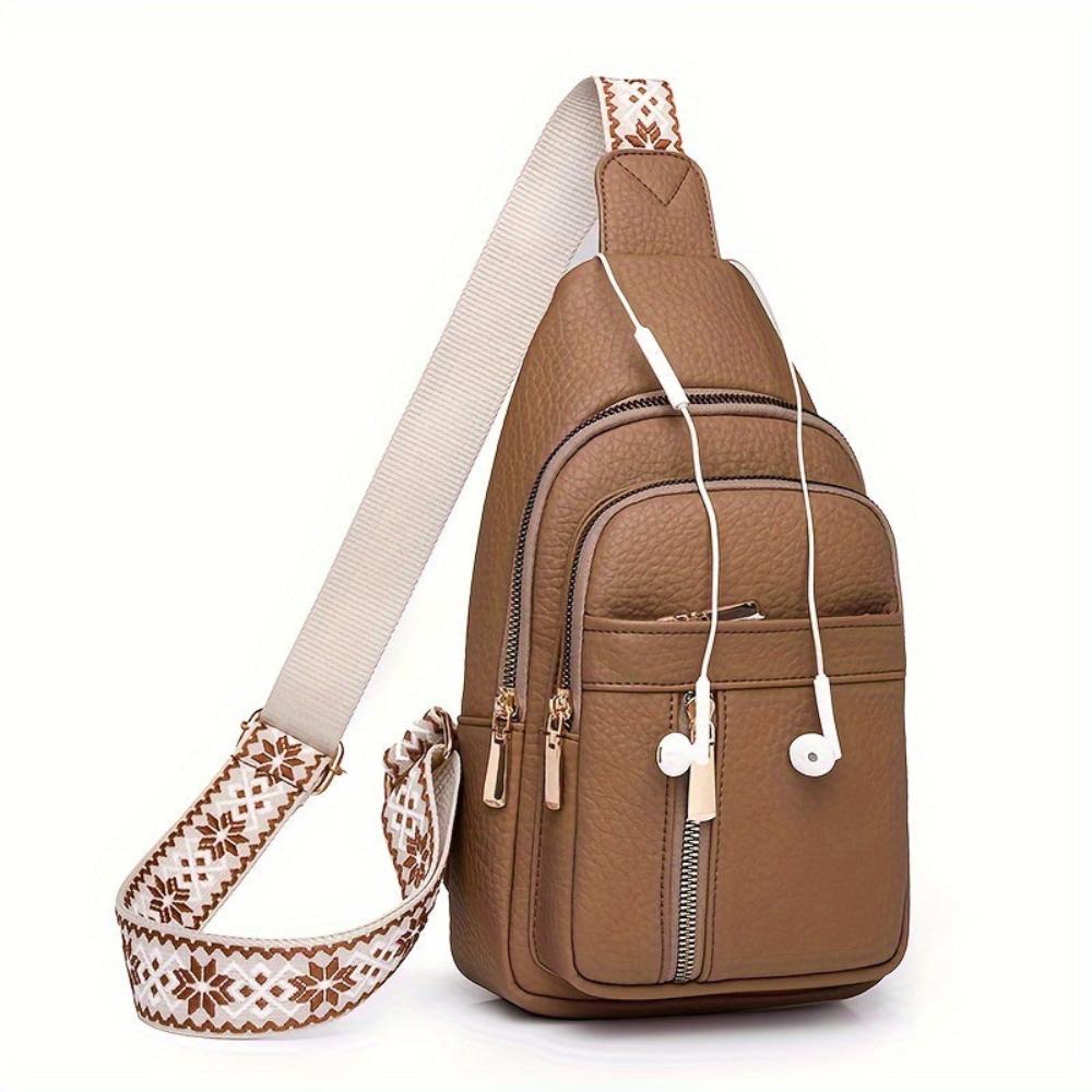 Elegant and Practical Vegan Leather Shoulder Bag by Élise