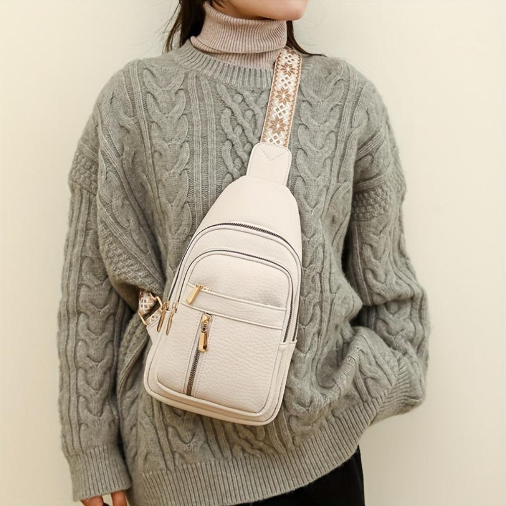 Elegant and Practical Vegan Leather Shoulder Bag by Élise