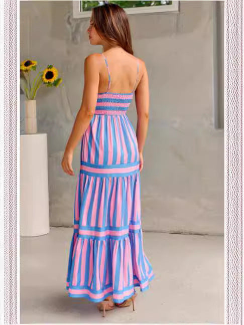 SOLÈNE – ROBE FLUIDE À RAYURES