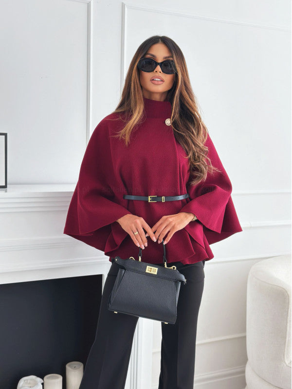 Belted Poncho – Reinvented Elegance