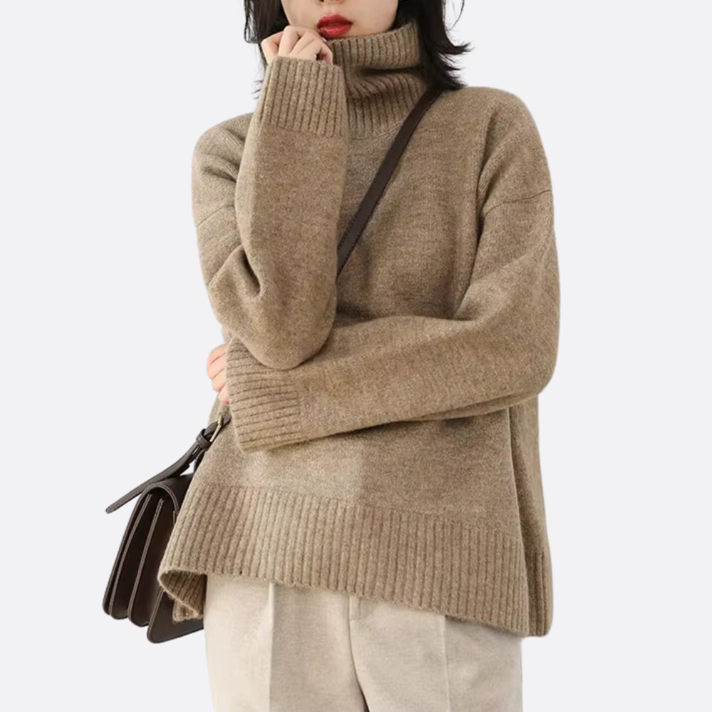 Léonie soft and comfortable turtleneck sweater