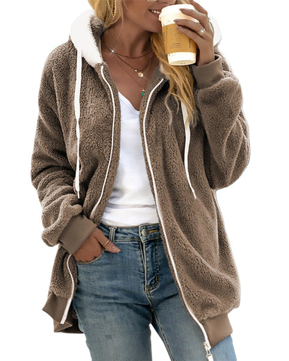 Thérèse Soft and Casual Zip-Up Fleece Jacket