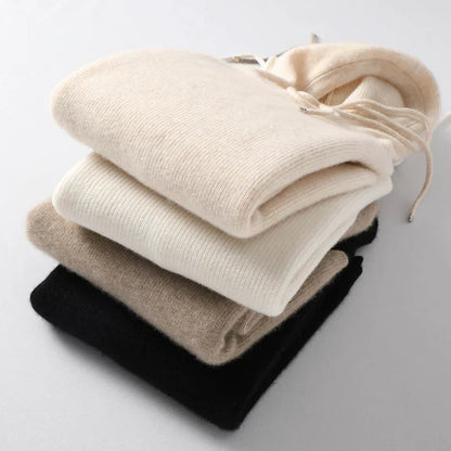Classic Cashmere & Wool Hoodie Sweatshirt Sophie