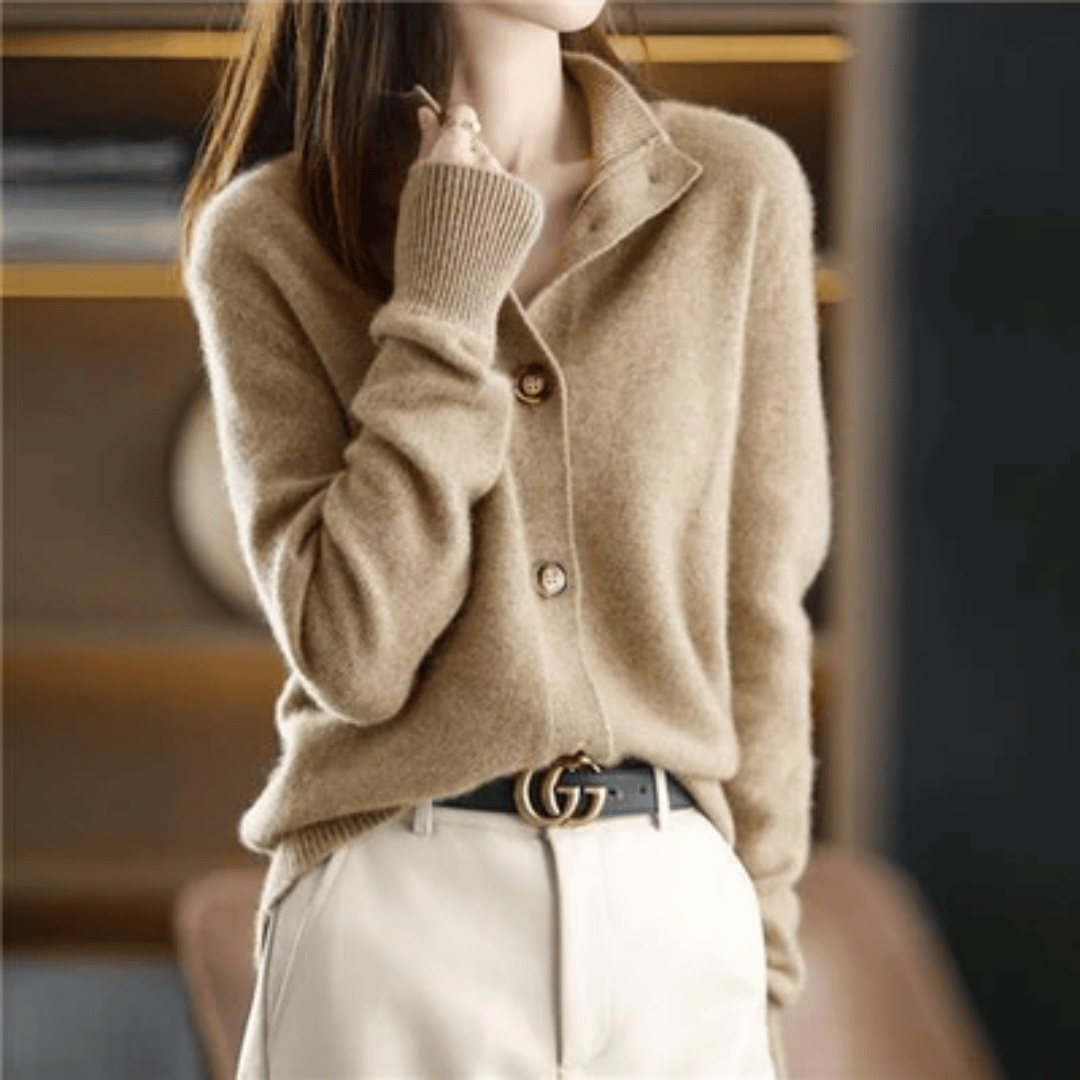 Elegant Soft Knit Cardigan Élise