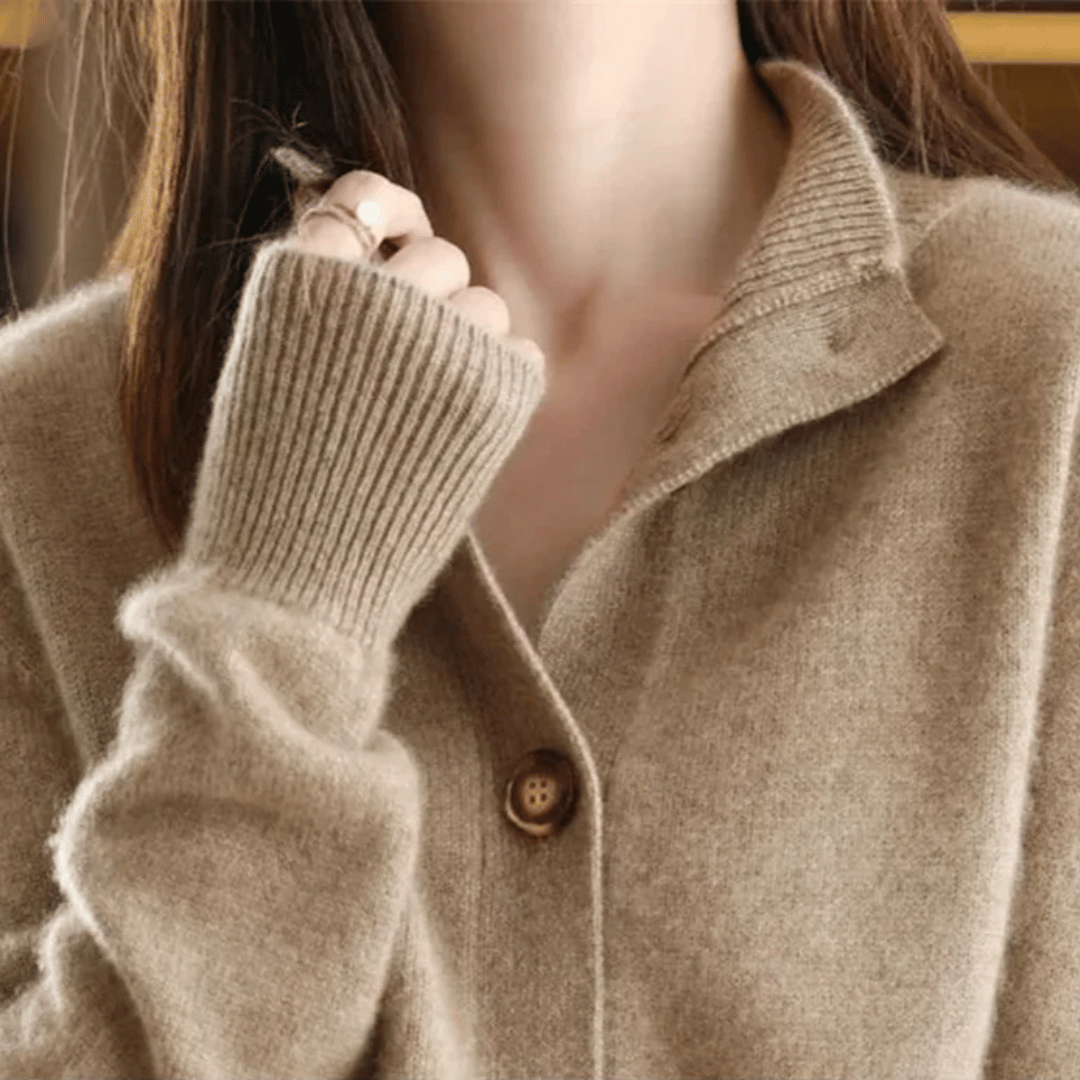 Elegant Soft Knit Cardigan Élise