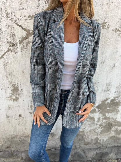 Blazer Rétro  – Élégance Intemporelle Décontracté