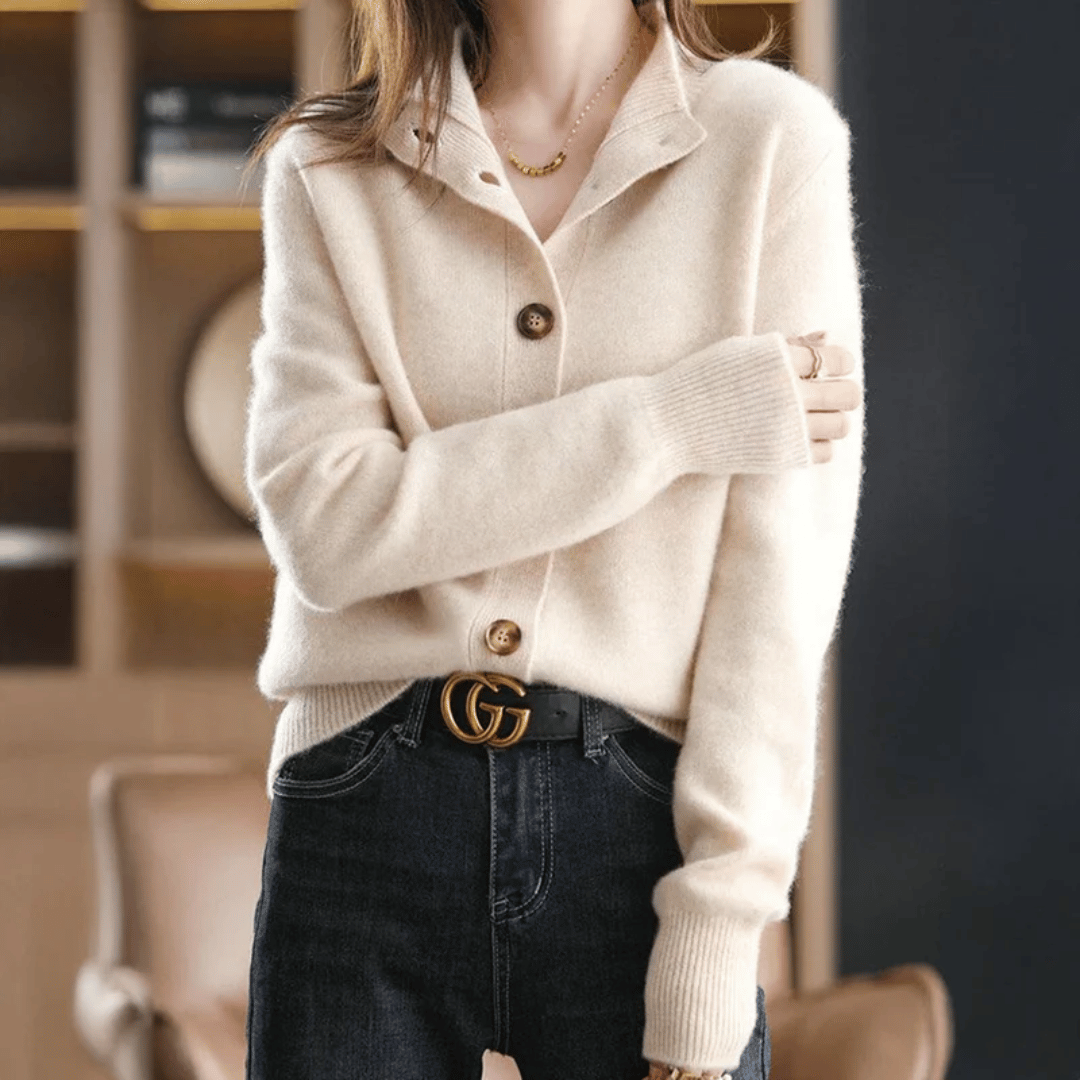 Elegant Soft Knit Cardigan Élise