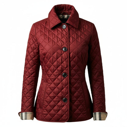 Elegant Quilted Fitted Coat Sophie