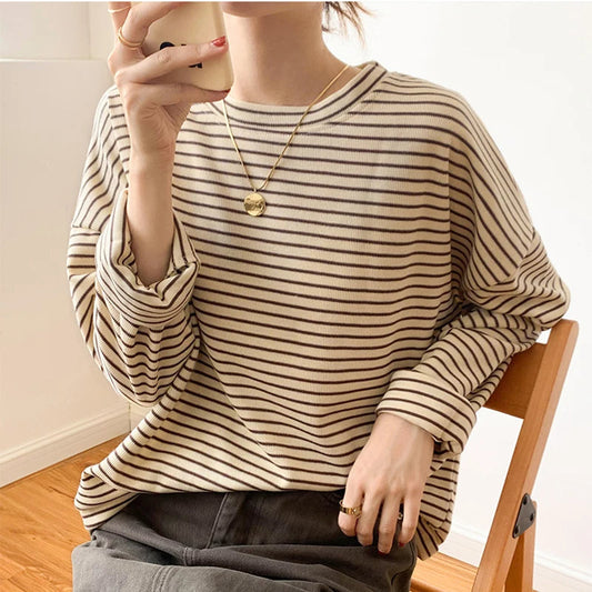 Élise Top Striped in Premium Cotton