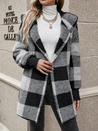 Cardigan Plaid Décontracté