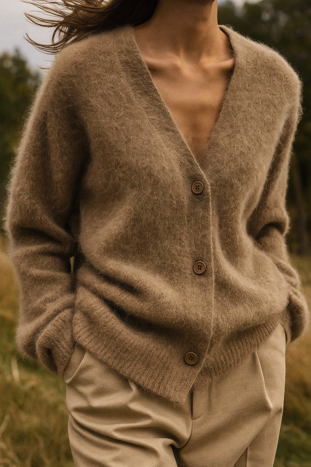 Élise Soft Cashmere Effect Cardigan