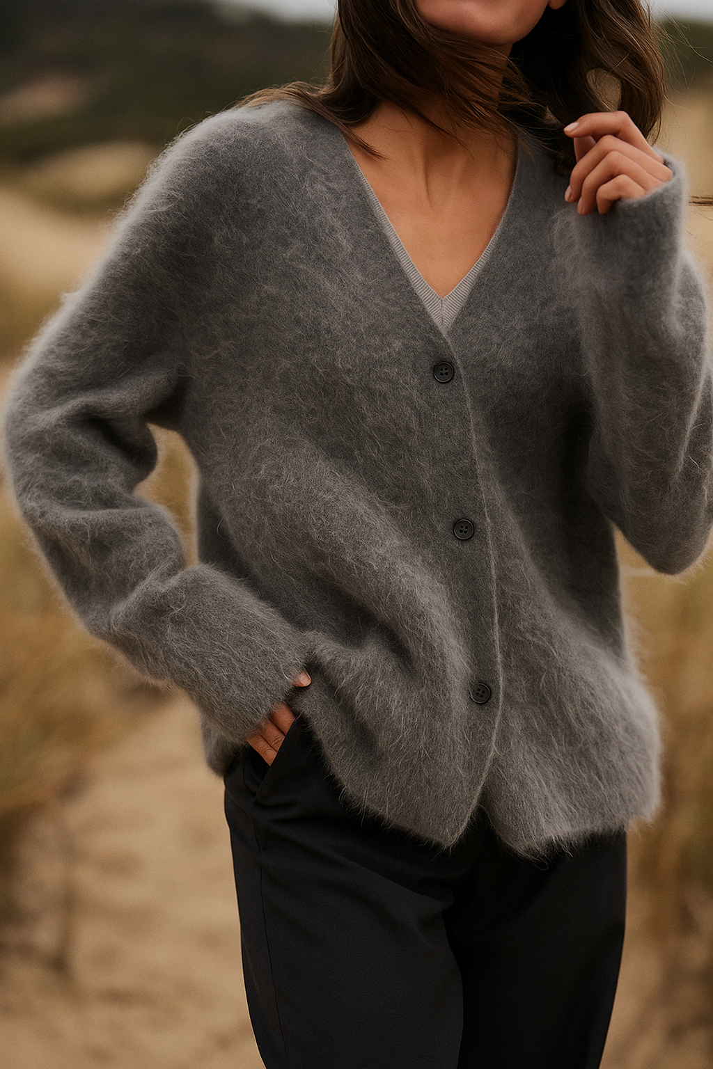 Élise Soft Cashmere Effect Cardigan