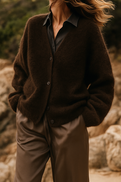 Élise Soft Cashmere Effect Cardigan