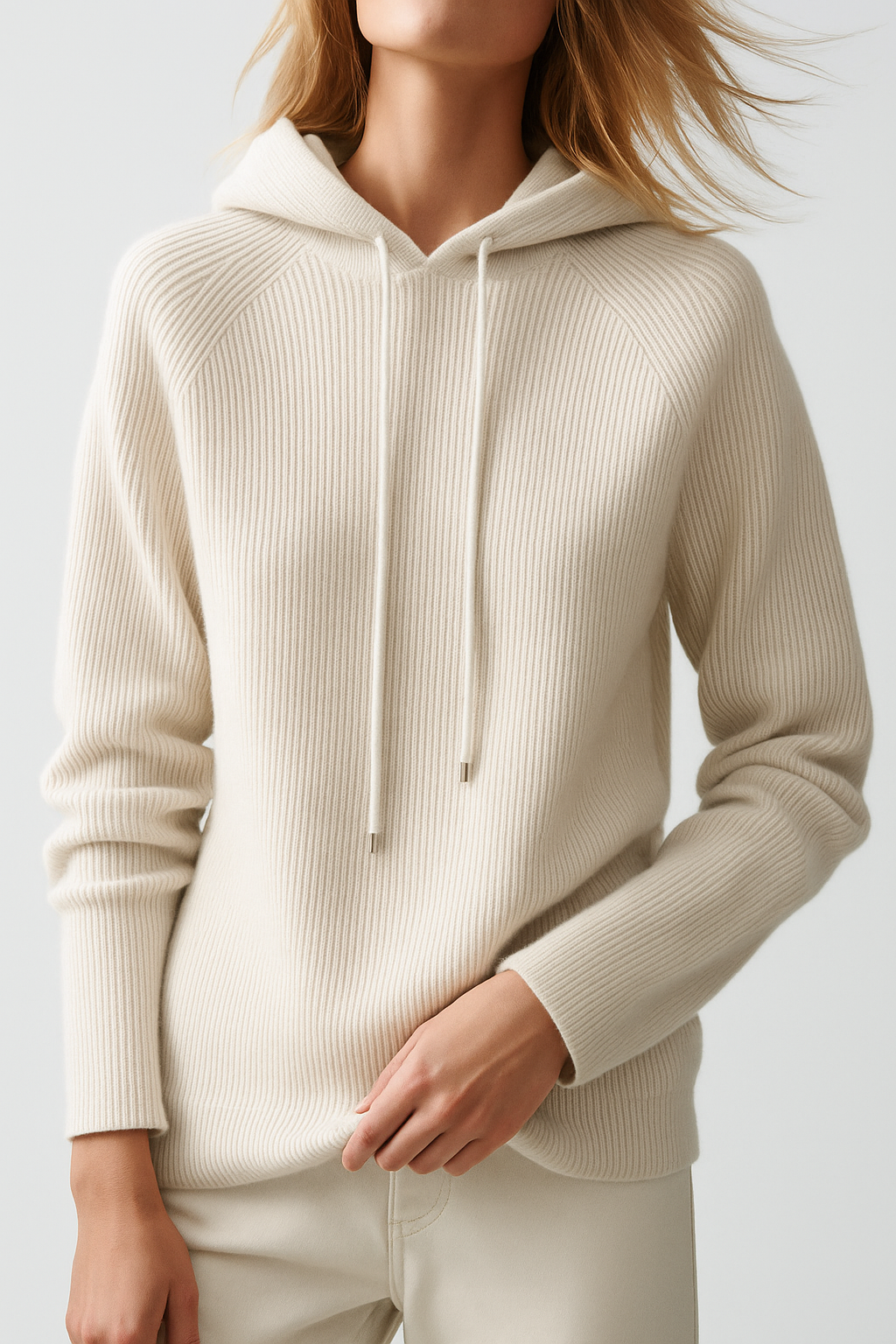 Classic Cashmere & Wool Hoodie Sweatshirt Sophie