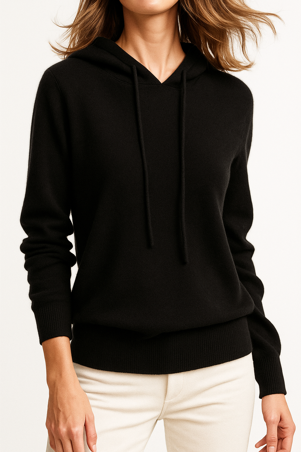 Classic Cashmere & Wool Hoodie Sweatshirt Sophie