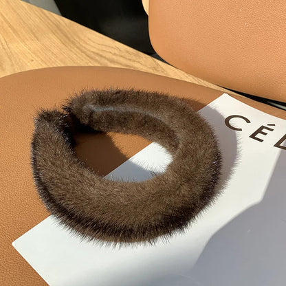 Léa luxury headband in faux fur