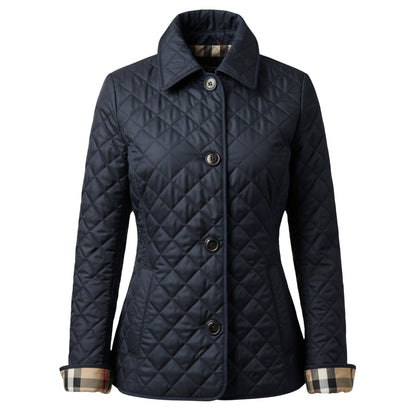 Elegant Quilted Fitted Coat Sophie