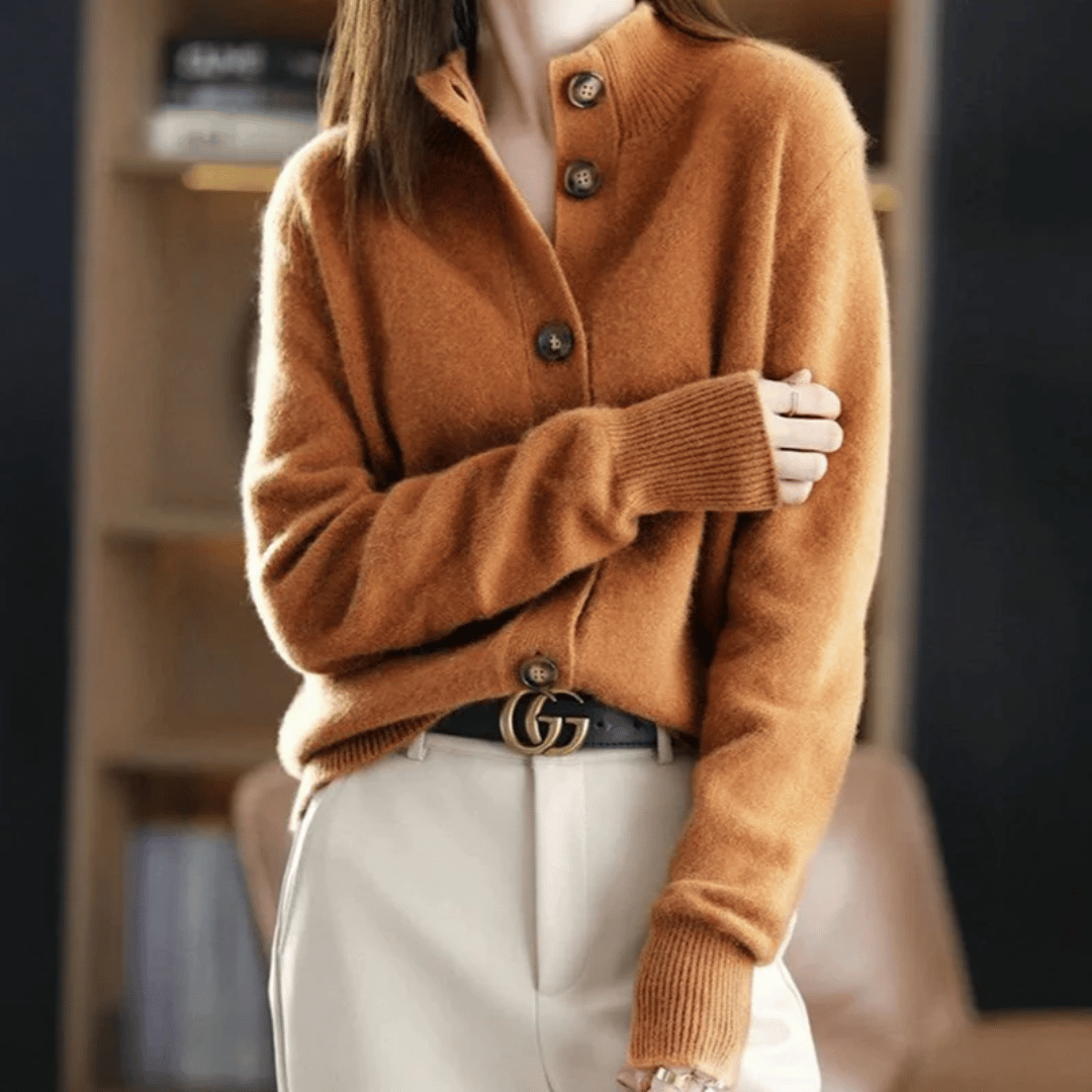 Elegant Soft Knit Cardigan Élise