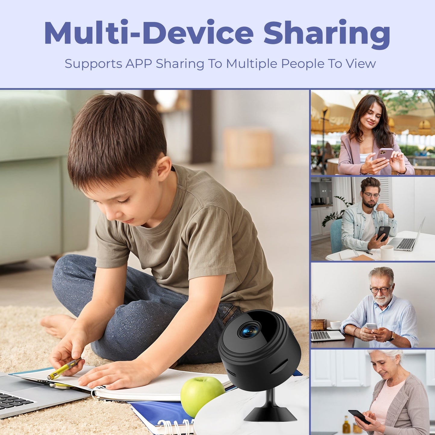 Velora – Advanced Wireless Indoor Security Camera