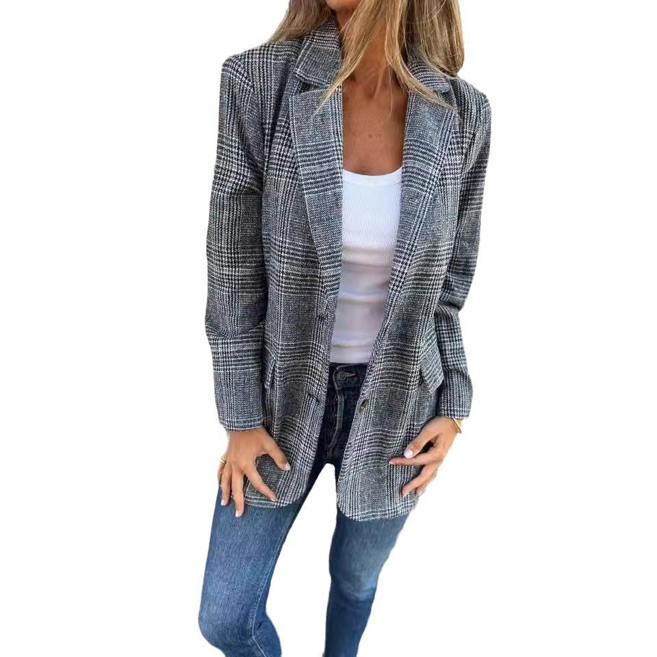 Blazer Rétro  – Élégance Intemporelle Décontracté