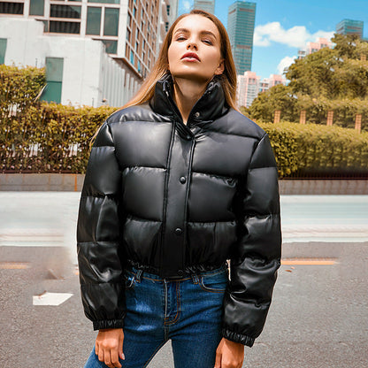 Veste Leyna en Cuir - Élégance et Chaleur Hivernale