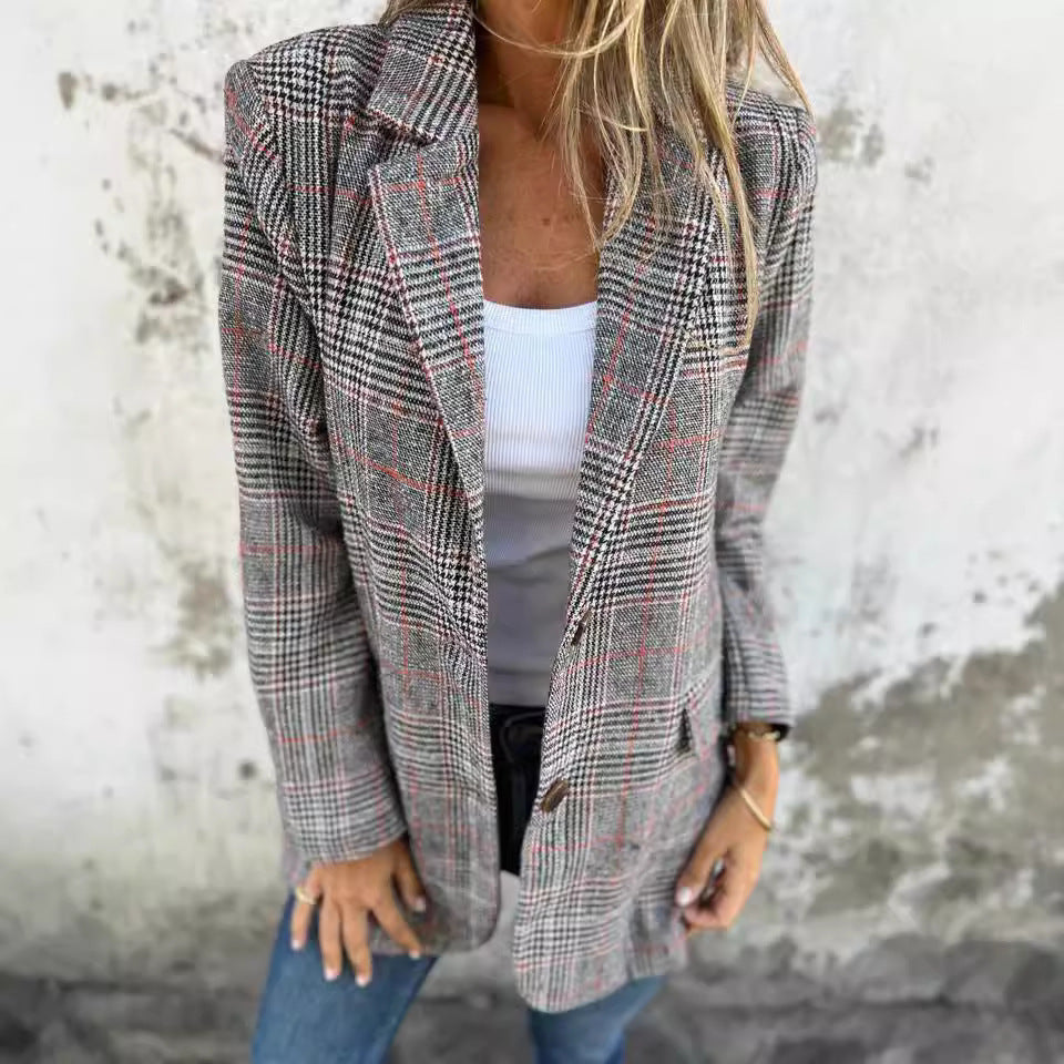 Blazer Rétro  – Élégance Intemporelle Décontracté