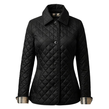 Elegant Quilted Fitted Coat Sophie