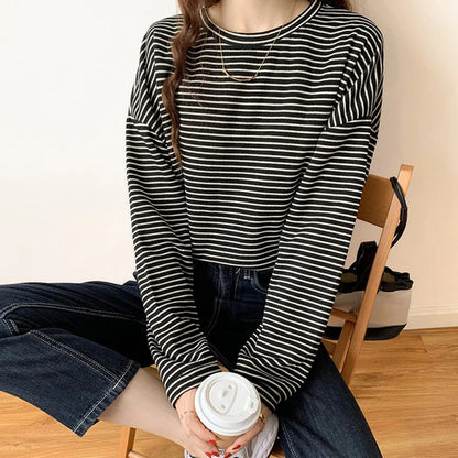 Élise Top Striped in Premium Cotton