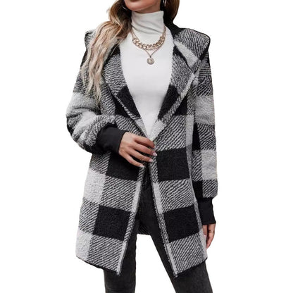 Cardigan Plaid Décontracté