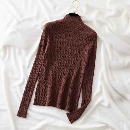 Léa Elegant Turtleneck Sweater in Cashmere