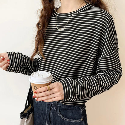 Élise Top Striped in Premium Cotton