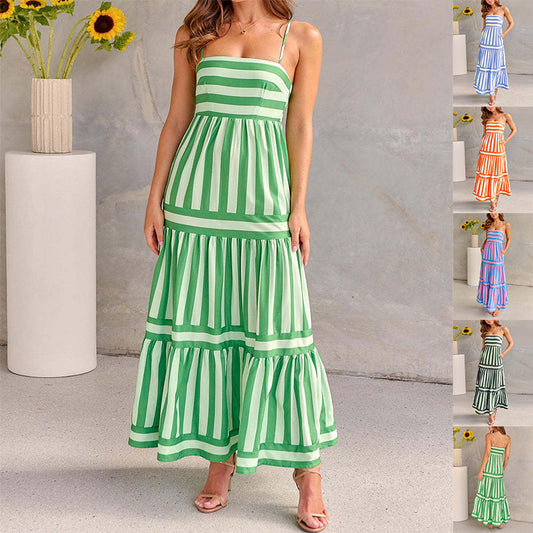 SOLÈNE – ROBE FLUIDE À RAYURES