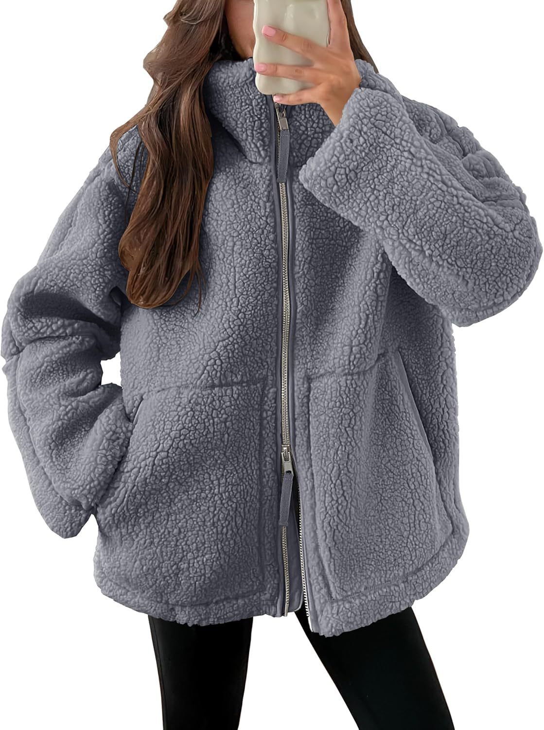 Veste Zip-Up  en Laine Mélangée – Élégance et Confort pour l’Hiver