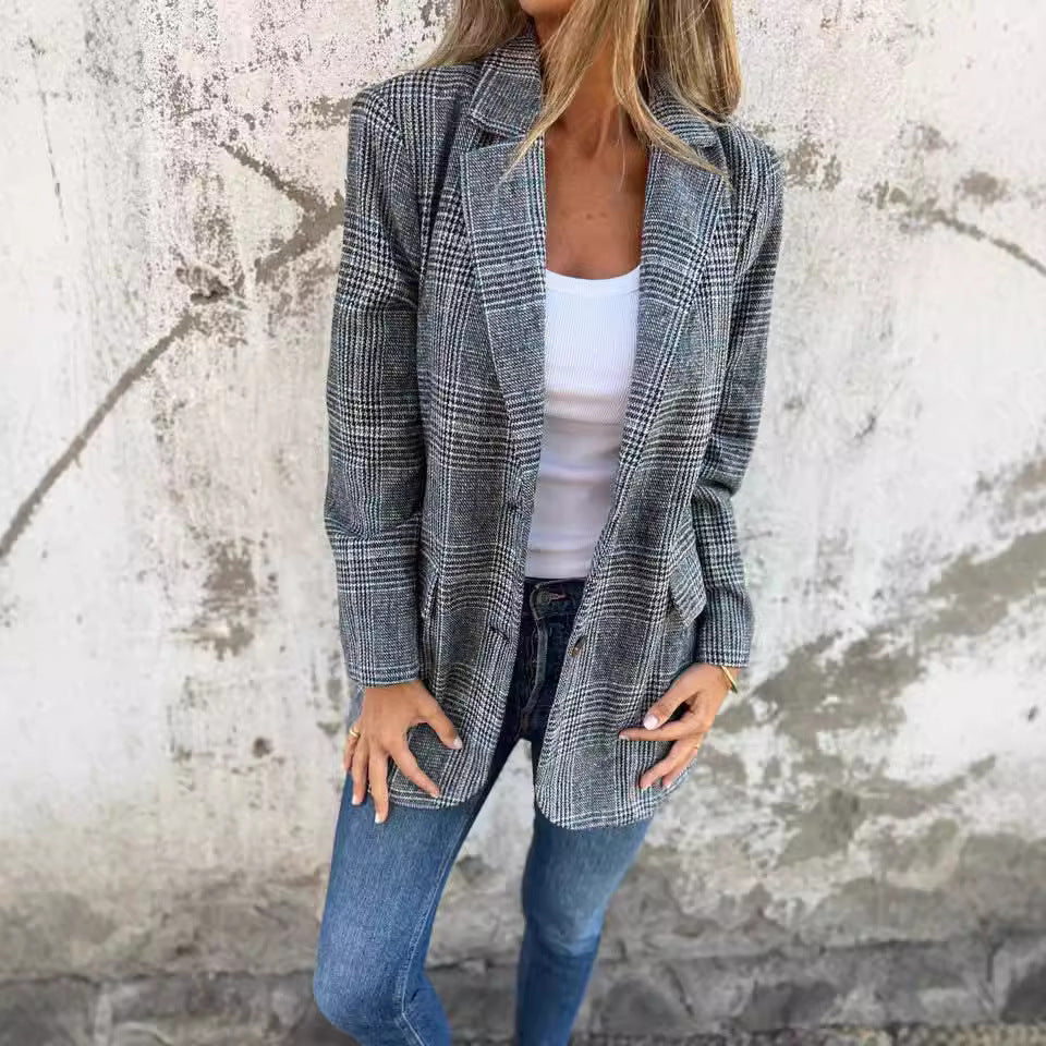 Blazer Rétro  – Élégance Intemporelle Décontracté