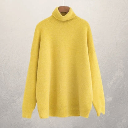 Pull Col Roulé Décontracté d'Automne