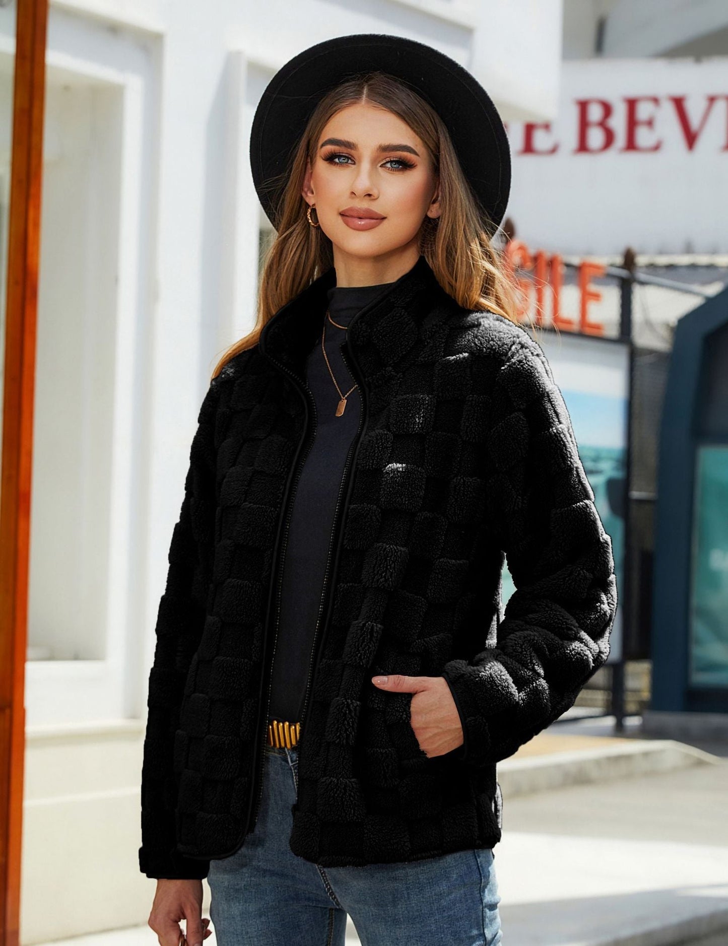Veste En Polaire  – Cardigan Zippé Hiver
