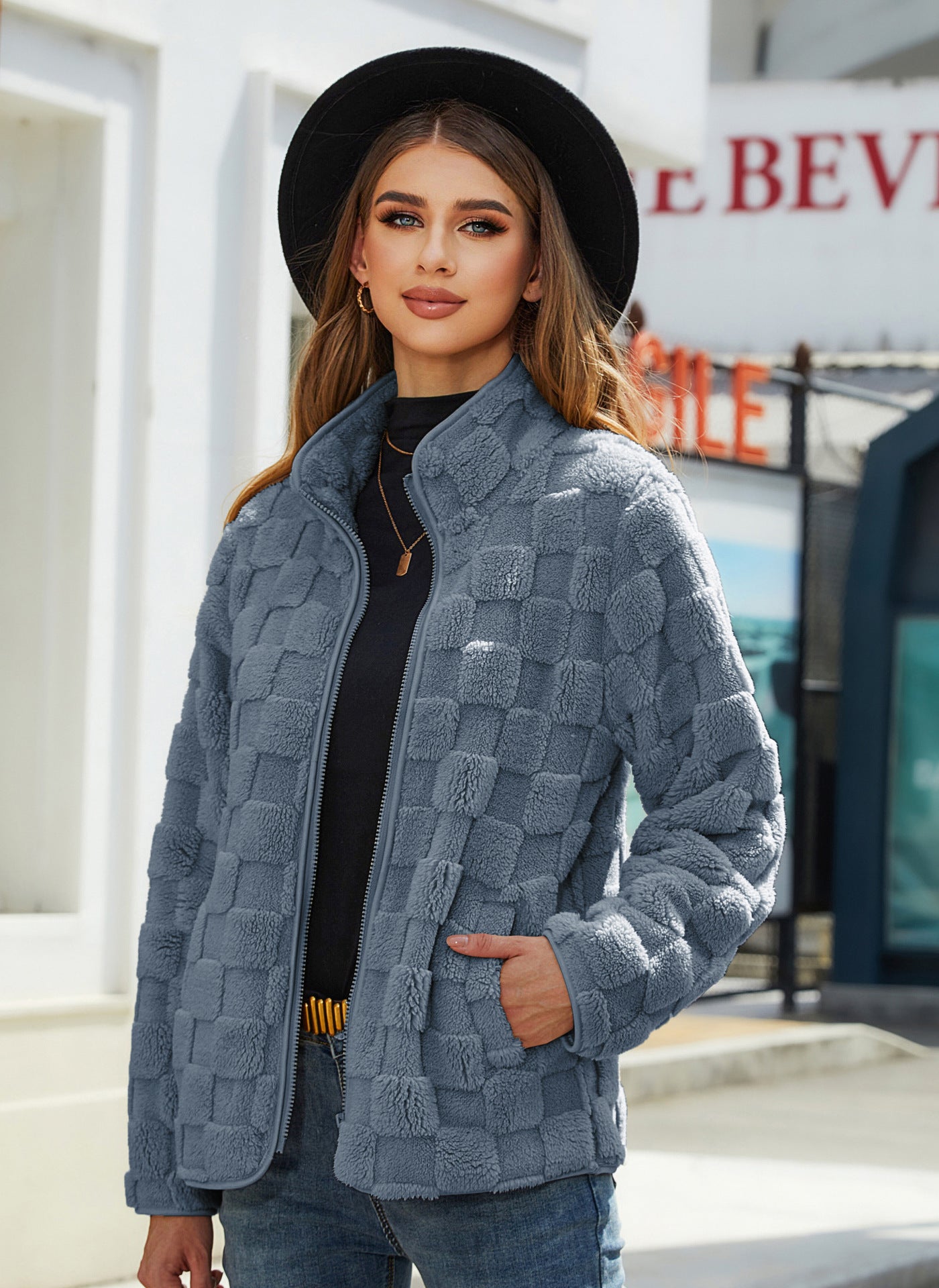 Veste En Polaire  – Cardigan Zippé Hiver