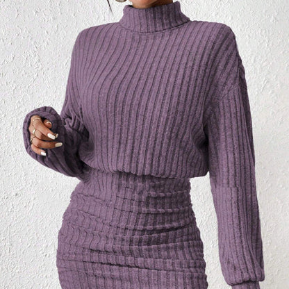 Robe Pull Tricotée – Élégance et Confort Hivernal