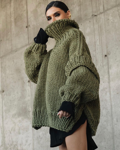 Fluffy – Pull Col Roulé Doux & Élégant