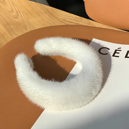 Léa luxury headband in faux fur