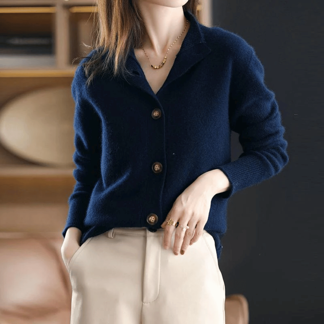 Elegant Soft Knit Cardigan Élise