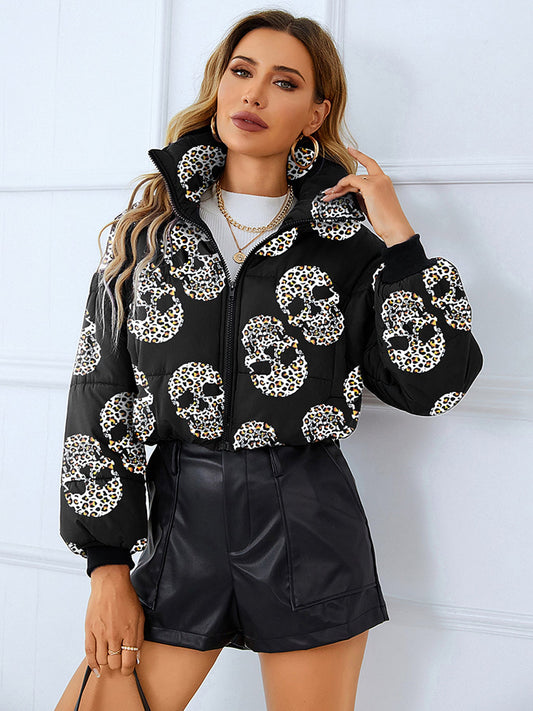 Veste Courte Imprimé – Style Bread Coat
