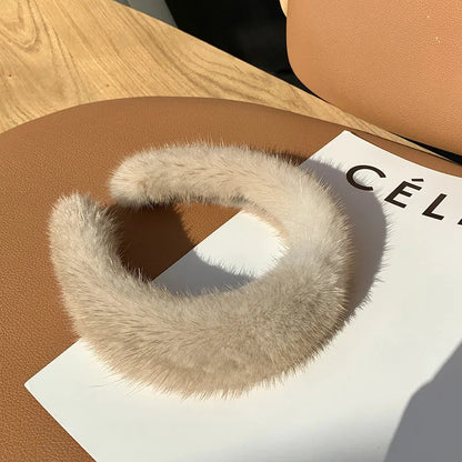 Léa luxury headband in faux fur