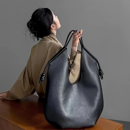 Elegant and spacious vegan leather tote bag Clara