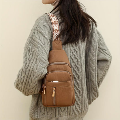 Elegant and Practical Vegan Leather Shoulder Bag by Élise