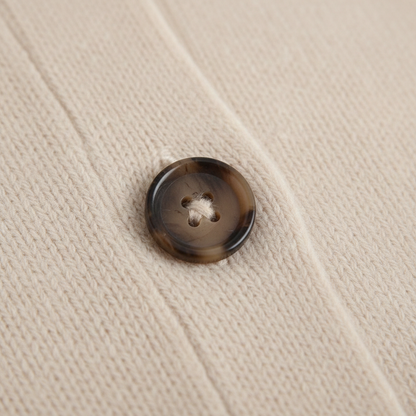 Aurora Soft Cardigan in Woolen Fabric with Cashmere Effect